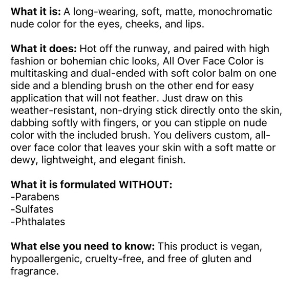 🌿 NUDESTIX Nudies Cream All-Over-Face Blush Color - Picture 8 of 8